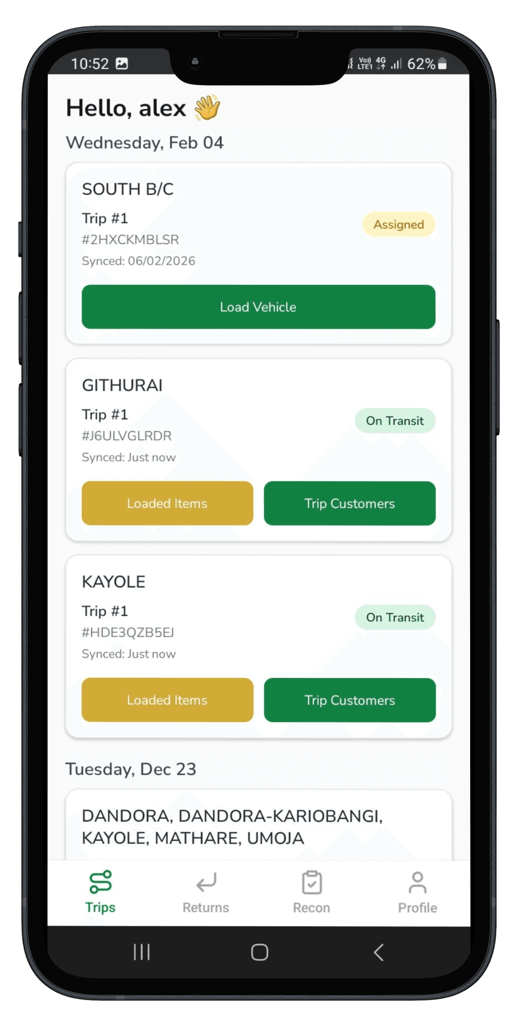 Kwanza Tukule App Interface
